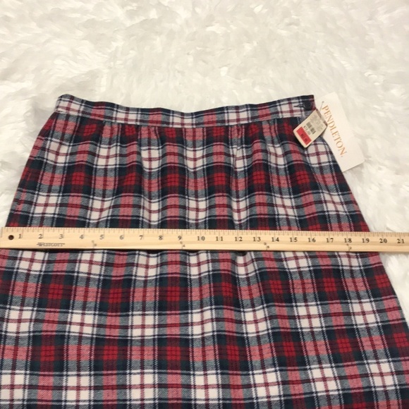 Vintage 70’s Pendleton Wool Plaid Macduff Tartan Skirt Sz 12 - Picture 4 of 11